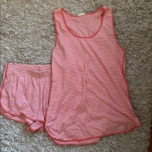 Lake Pajamas Pima Short Set in Coral